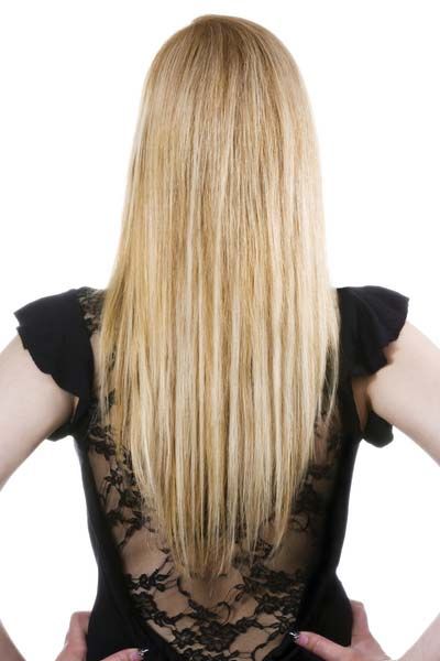 Long Hair With A V Shape Cut At The Back – Women Hairstyles Pertaining To Long Haircuts From The Back (View 8 of 25)