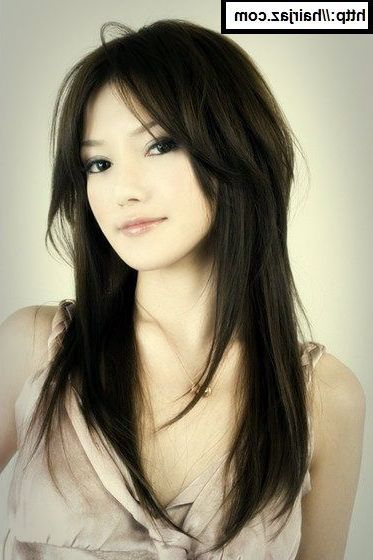 Long Hairstyles: Long Layered Hairstyles Asian, Long Layered Within Long Layered Hairstyles Korean (View 2 of 25)