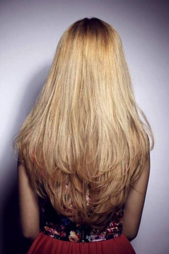 Long Layered Straight Haircuts Back View | Haircuts Ideas | Long Pertaining To Long Haircuts From The Back (Photo 2 of 25)