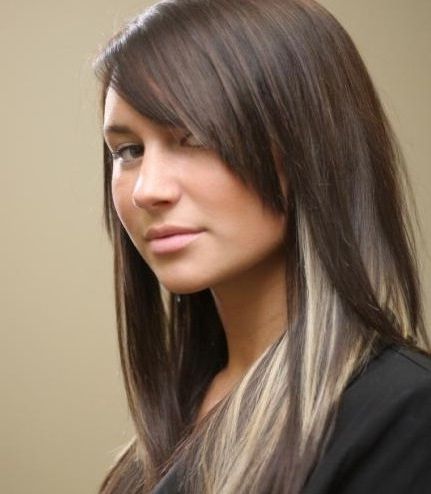 Long Straight Hairstyles: Peekaboo Hair Highlights – Popular Haircuts Inside Highlights For Long Hairstyles (View 11 of 25)