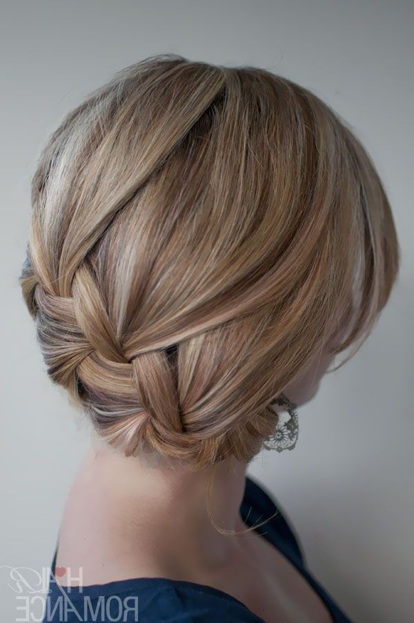 Loose Updos For Long Hair | Picture Of Classic French Braid Updo Inside Classic Roll Prom Updos With Braid (View 4 of 25)