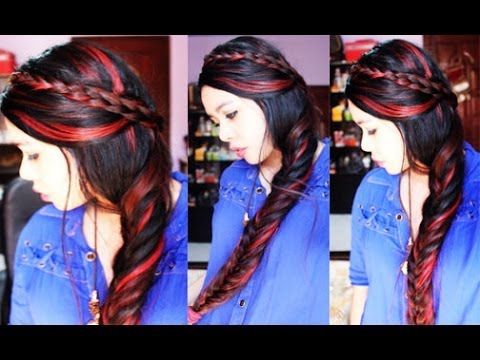 My Qucik Easy On The Go Holiday Hairstyle With Red Highlights On My Throughout Long Hairstyles Red Highlights (View 24 of 25)