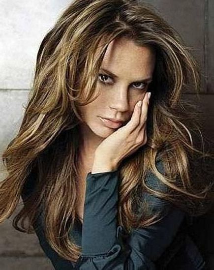 Pictures Long Layered Hairstyles |  Beckham With Long Hairstyle Regarding Victoria Beckham Long Hairstyles (View 14 of 25)