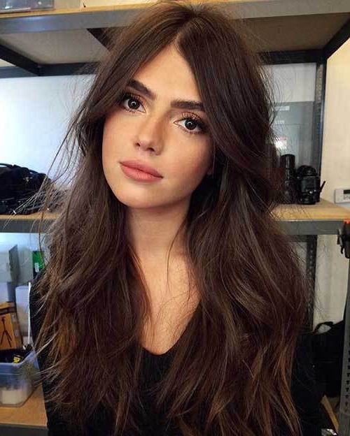 Pretty Dark Chocolate Colored Long Hairstyles – Hairstyle Fix Within Long Hairstyles Dark (View 5 of 25)