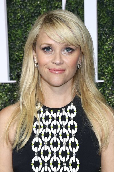 Reese Witherspoon Long Wavy Cut With Bangs – Reese Witherspoon Long Within Long Hairstyles Reese Witherspoon (View 16 of 25)