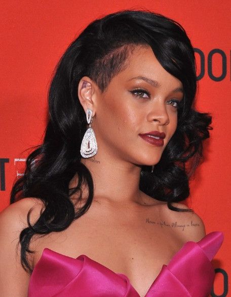 Rihanna Black, Curly, Long Hairstyles 2013 – Popular Haircuts Regarding Rihanna Long Hairstyles (Photo 13 of 25)