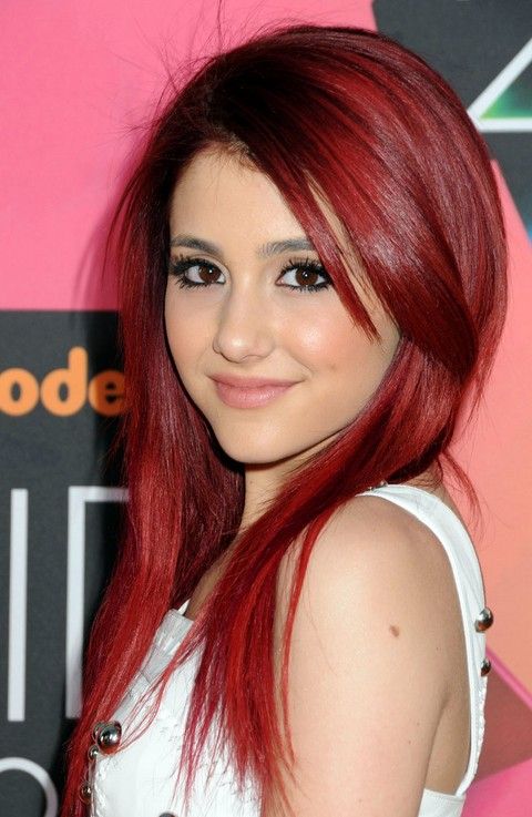 Sleek Long Red Hairstyle For Women – Ariana Grande Hairstyles Throughout Red Long Hairstyles (View 8 of 25)