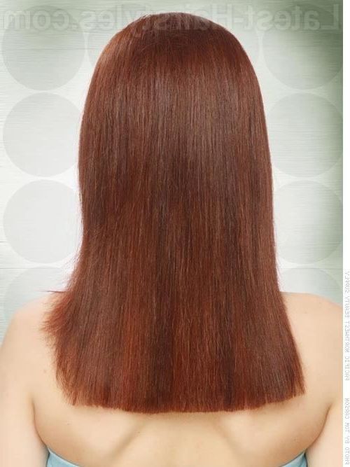 Straight Across Back Long Red Style Back View | Hair Ideas In 2019 Inside Back Of Long Haircuts (View 12 of 25)