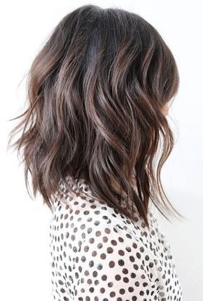 This Shoulder Length Cut Is Textured And Perfectly Exemplifies The For Textured Long Hairstyles (View 7 of 25)