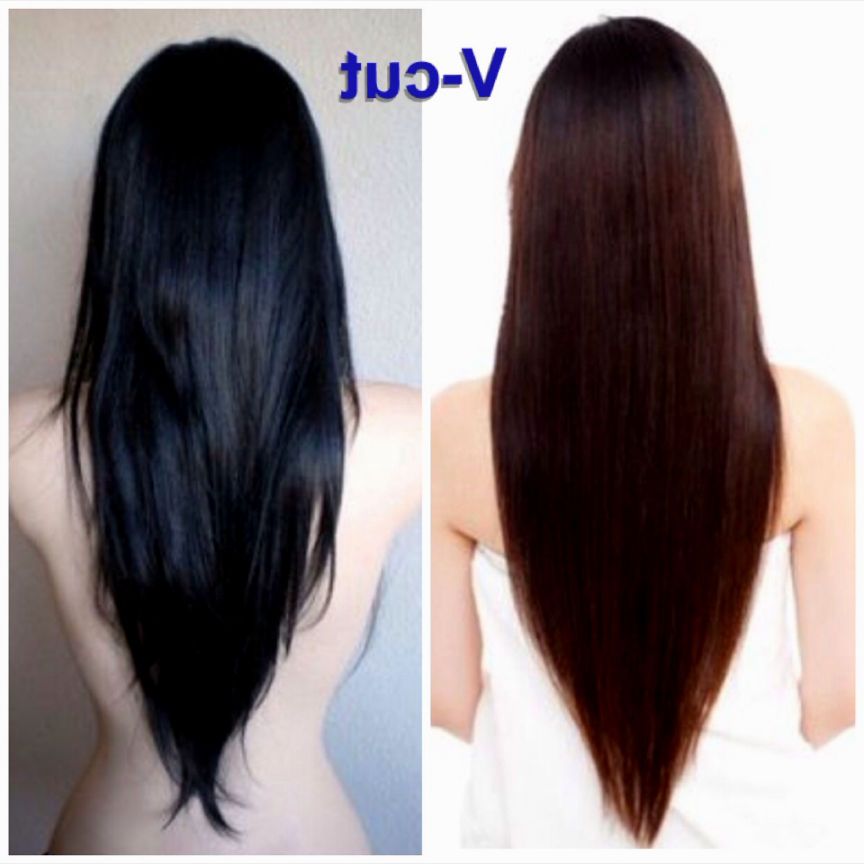 V Cut Hairstyle Long Hair – Hair Salons Inside Long Hairstyles V Cut (View 12 of 25)