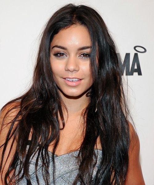 Vanessa Hudgens Casual Long Straight Hairstyle – Dark Brunette Hair With Vanessa Hudgens Long Hairstyles (View 6 of 25)