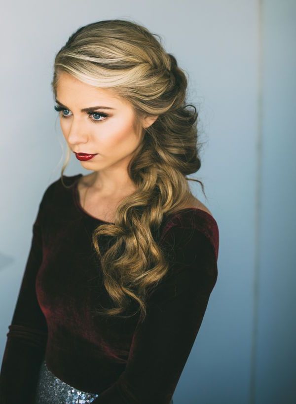 Wedding Hair Ideas That Are Perfect For A Destination Wedding For Long Side Swept Curls Prom Hairstyles (View 4 of 25)