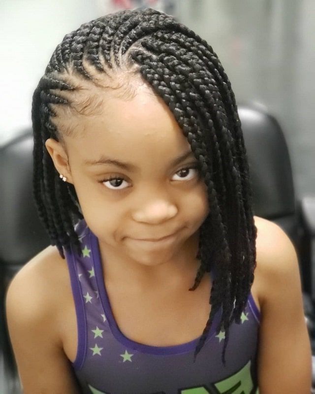 10 Adorable Weave Hairstyles For Little Girls To Explore With Regard To Most Current Two Tone Tiny Bob Braid Hairstyles (View 23 of 25)