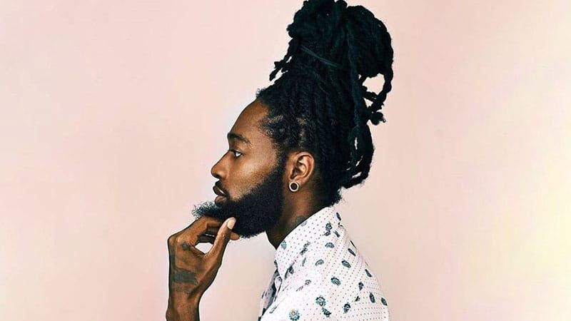 10 Masculine Man Bun Braid Hairstyles To Try – The Trend Spotter Throughout Most Current Messy Rope Braid Updo Hairstyles (Photo 22 of 25)