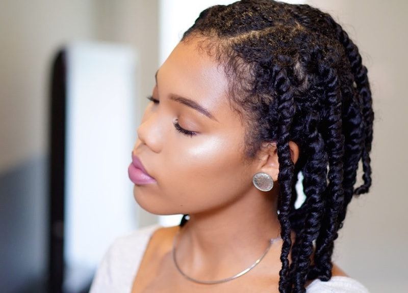 10 Modish Two Strand Twists On Natural Hair For Women With Regard To Latest Updo Hairstyles With 2 Strand Braid And Curls (View 7 of 25)