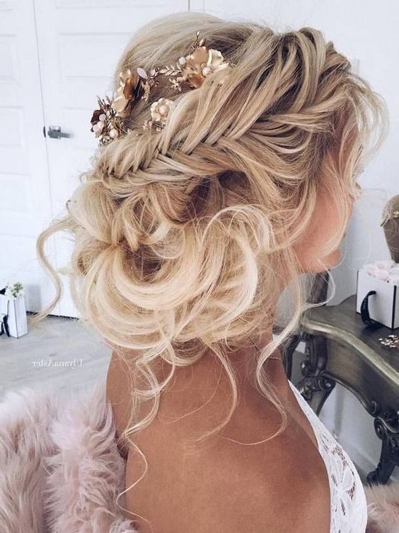 10 Pretty Braided Hairstyles For Wedding – Wedding Hair Regarding Best And Newest Messy Mermaid Braid Hairstyles (View 5 of 25)