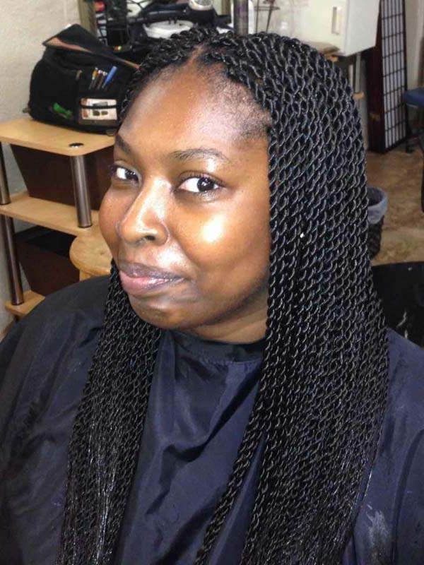 101 Beautiful And Stylish Senegalese Twists Hairstyles Regarding Newest Side Parted Micro Twist Hairstyles (View 22 of 25)