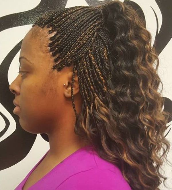 101 Micro Braids For You – Style Easily With Most Recent Individual Micro Braids With Curly Ends (View 4 of 25)