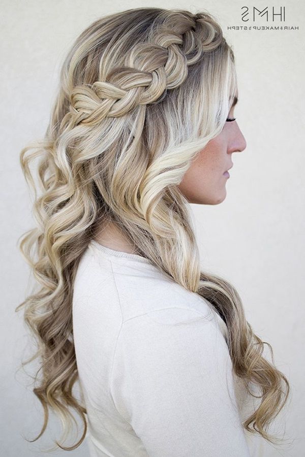 101 Romantic Braided Hairstyles For Long Hair And Medium Hair Intended For Best And Newest Chunky Crown Braided Hairstyles (View 17 of 25)