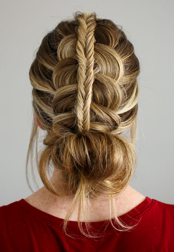 103 Messy Bun Hairstyles For Recent Nostalgic Knotted Mermaid Braid Hairstyles (View 10 of 25)