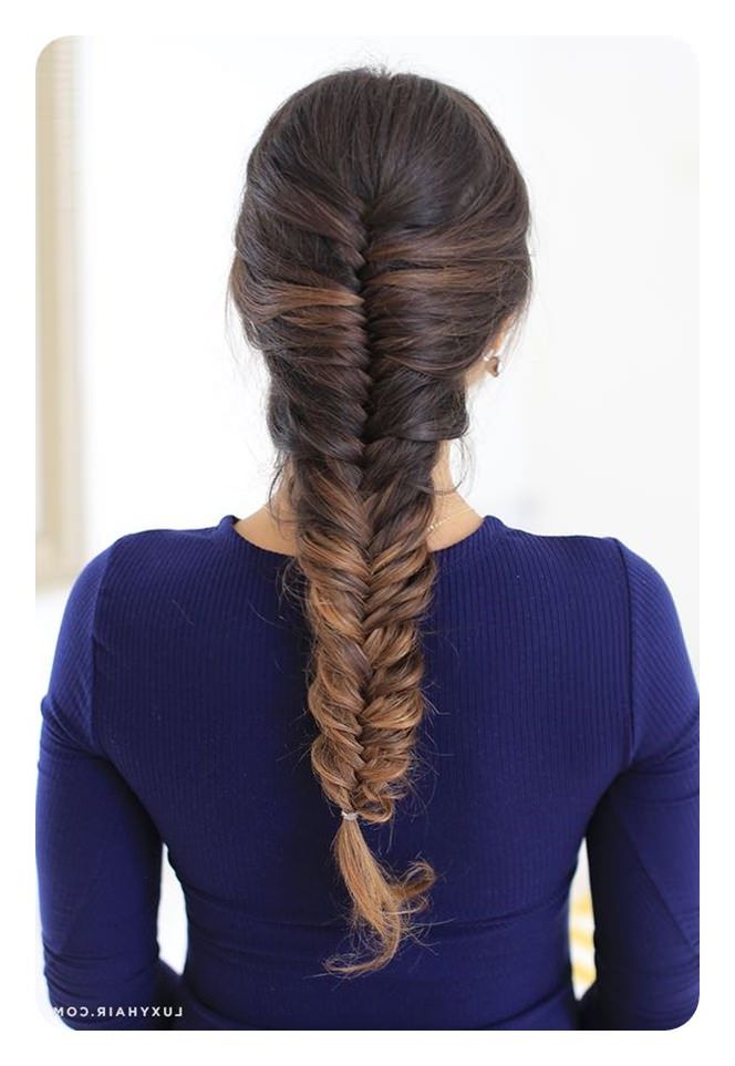 110 Charismatic Fishtail Braid To Try For Most Up To Date Nostalgic Knotted Mermaid Braid Hairstyles (View 15 of 25)