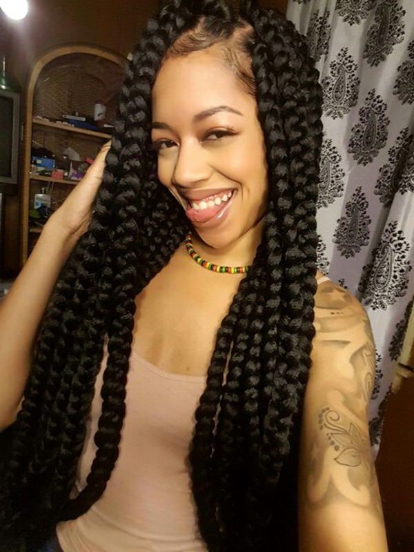 115 Amazing Box Braids That Gives You A New Look Within 2018 Thick And Luscious Braid Hairstyles (View 3 of 25)