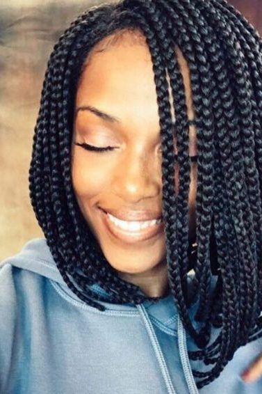 12 Box Braids Bob Hairstyles To Try Out This Season | All With Best And Newest Bob Dookie Braid Hairstyles (View 9 of 25)