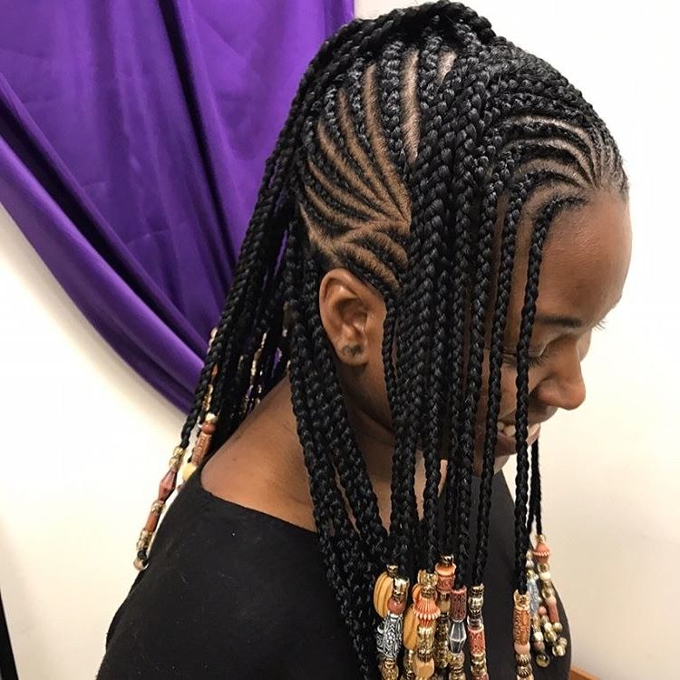 12 Gorgeous Braided Hairstyles With Beads From Instagram Throughout Most Current Golden Swirl Lemonade Braided Hairstyles (View 24 of 25)