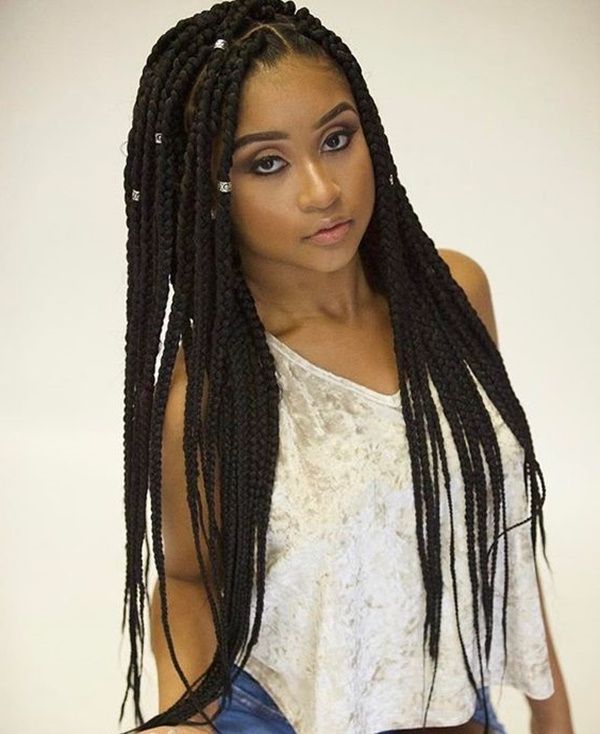 125 Trendy Yarn Braids You Should Wear Within Most Current Skinny Yarn Braid Hairstyles In A Half Updo (View 2 of 25)