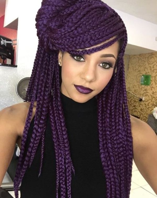 125 Trendy Yarn Braids You Should Wear Within Most Up To Date Skinny Yarn Braid Hairstyles In A Half Updo (View 5 of 25)