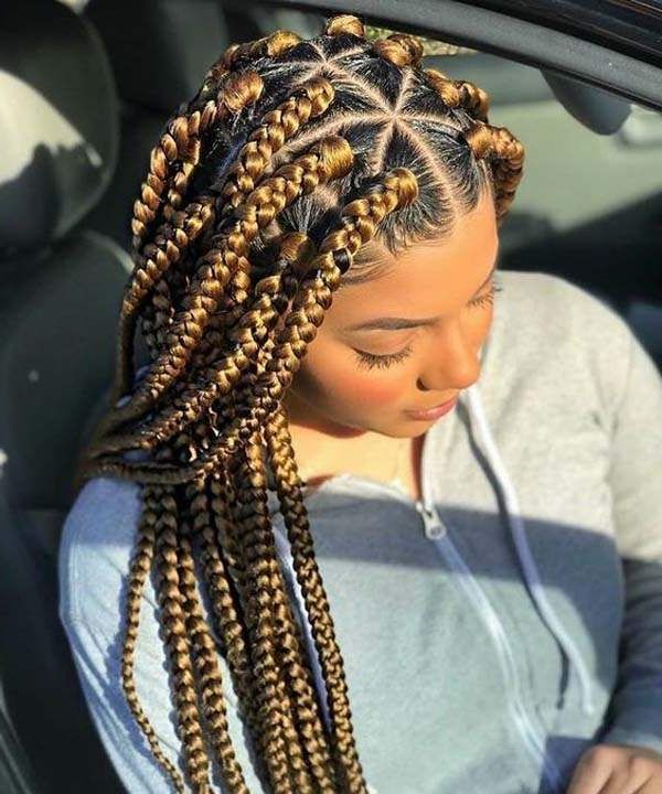 136 Trendy Yarn Braids You Can Wear In 2019! For Most Current Skinny Yarn Braid Hairstyles In A Half Updo (Photo 25 of 25)