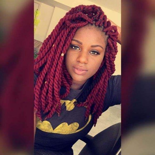 136 Trendy Yarn Braids You Can Wear In 2019! In 2018 Red And Yellow Highlights In Braid Hairstyles (Photo 22 of 25)