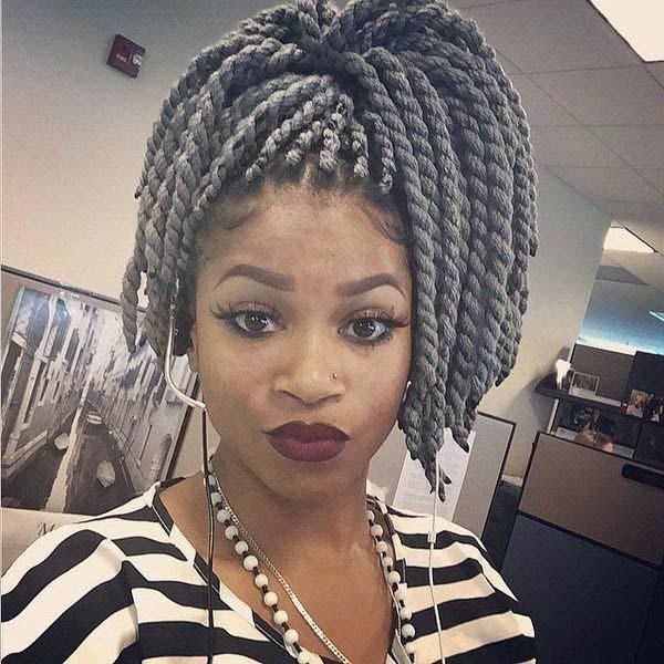 136 Trendy Yarn Braids You Can Wear In 2019! Inside Current Very Thick And Long Twists Yarn Braid Hairstyles (View 17 of 25)