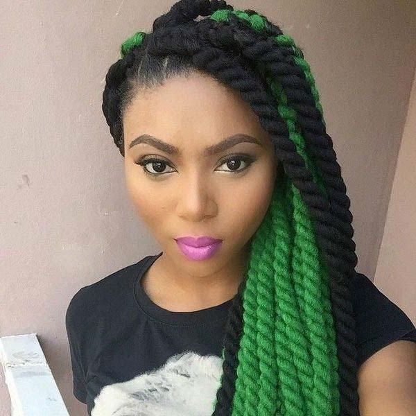 136 Trendy Yarn Braids You Can Wear In 2019! Intended For Most Recently Navy Bob Yarn Braid Hairstyles (View 12 of 25)