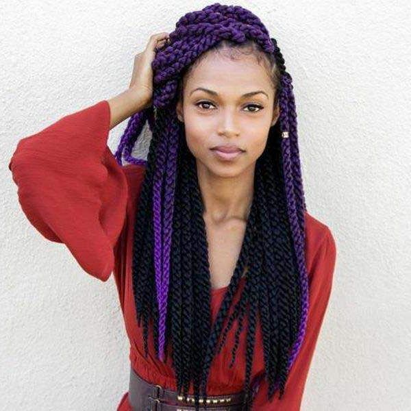 136 Trendy Yarn Braids You Can Wear In 2019! Throughout Most Up To Date Red And Yellow Highlights In Braid Hairstyles (View 6 of 25)