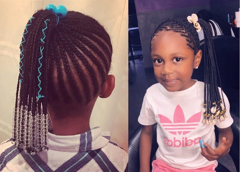 15 Beautiful Hairstyles With Beads For Little Girls [2019] Intended For 2018 Pulled Back Beaded Bun Braided Hairstyles (View 5 of 25)
