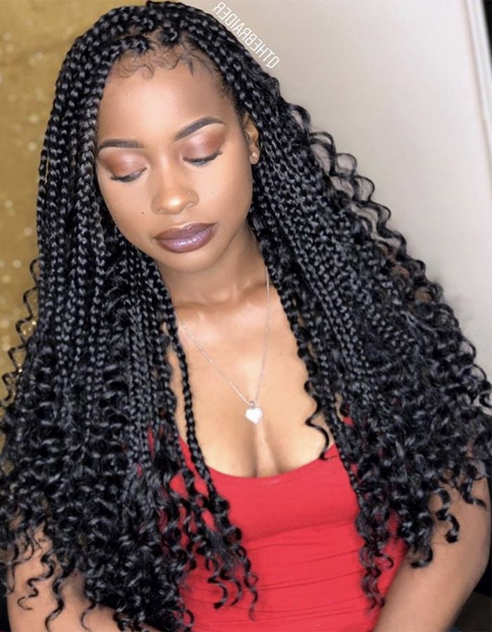 15 Braided Hairstyles You Need To Try Next | Naturallycurly Pertaining To Most Popular Twists Micro Braid Hairstyles With Curls (Photo 19 of 25)