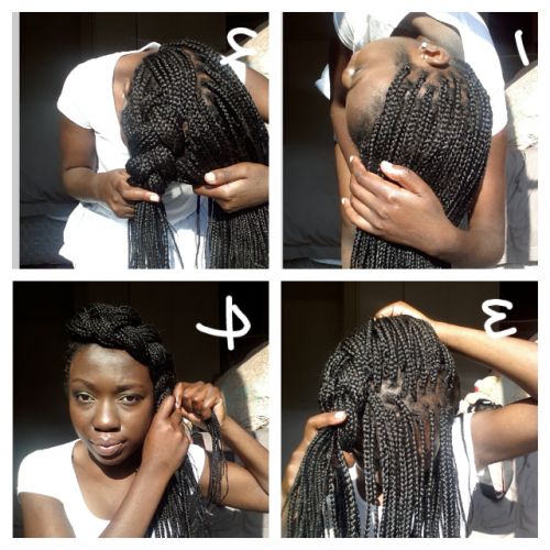 15 Chic Box Braids Hairstyles To Do Yourself For Most Current Box Braided Bun Hairstyles (View 20 of 25)