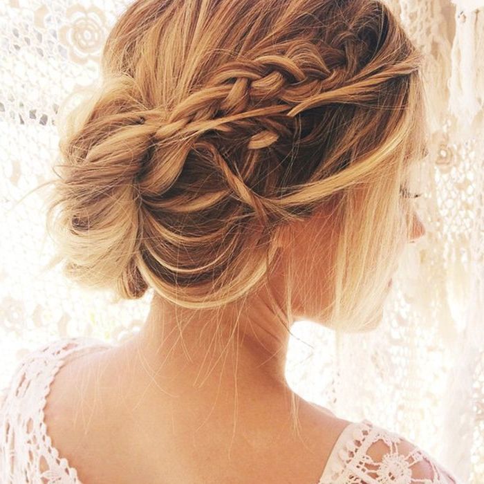 15 Updos For Thin Hair That You'll Love For Latest Extra Thick Braided Bun Hairstyles (View 14 of 25)