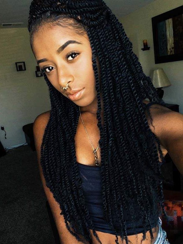150 Breathtaking Ways To Style Marley Twists For Newest Long Twists Invisible Braids With Highlights (View 12 of 25)