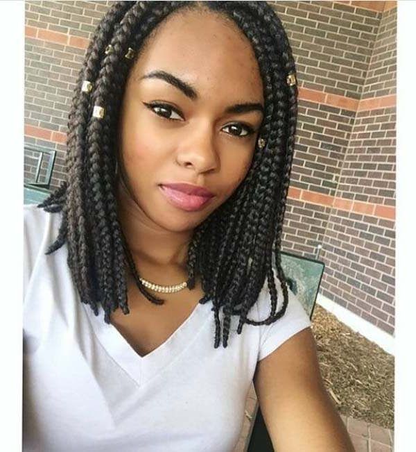 150 Chic Box Braids Styles That You Should Try In Current Short And Chic Bob Braid Hairstyles (View 17 of 25)
