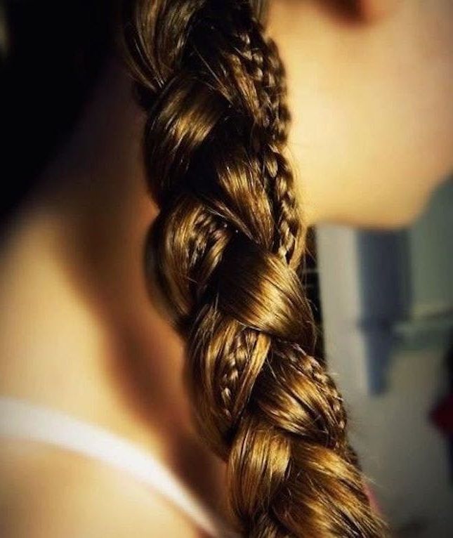 16 Tiny Braids To Try Out Soon | Brit + Co Throughout Current Mermaid Inception Braid Hairstyles (View 18 of 25)