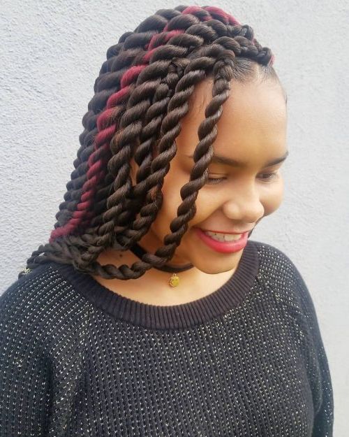 17 Greatest Ghana Braids And Hairdos For 2019 Intended For 2018 Chunky Ghana Braid Hairstyles (View 15 of 25)