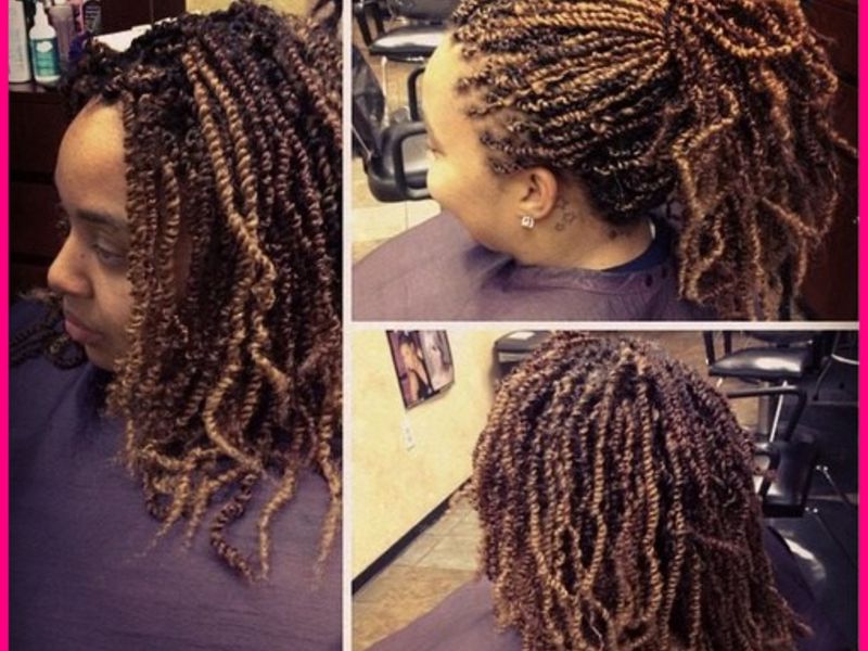 17 Two Tone Kinky Twists?w=500&ssl=1 » Best Natural In Most Up To Date Two Tone Twists Hairstyles With Beads (View 8 of 25)