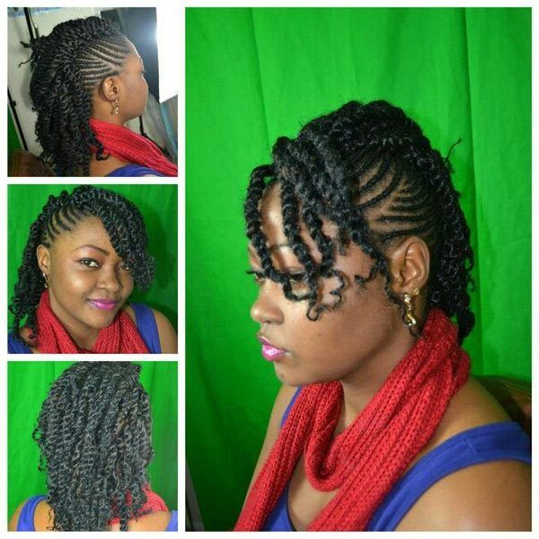 2 Strand Twisted Half Up Half Down Style | ?•?ultimate Within Newest Updo Hairstyles With 2 Strand Braid And Curls (View 1 of 25)