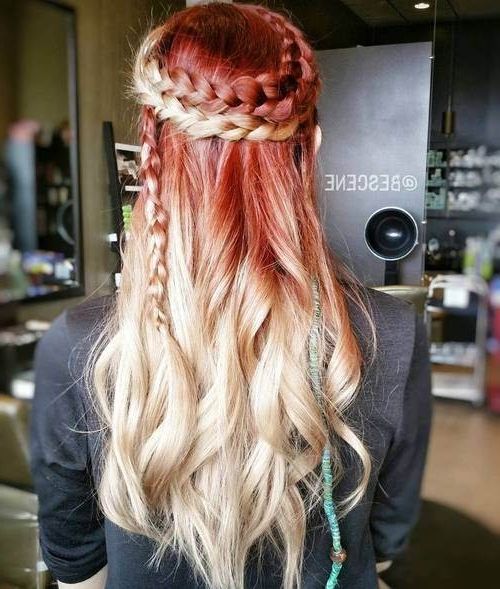 20 Best Red Ombre Hair Ideas 2019: Cool Shades, Highlights Inside Recent Red And Yellow Highlights In Braid Hairstyles (View 9 of 25)
