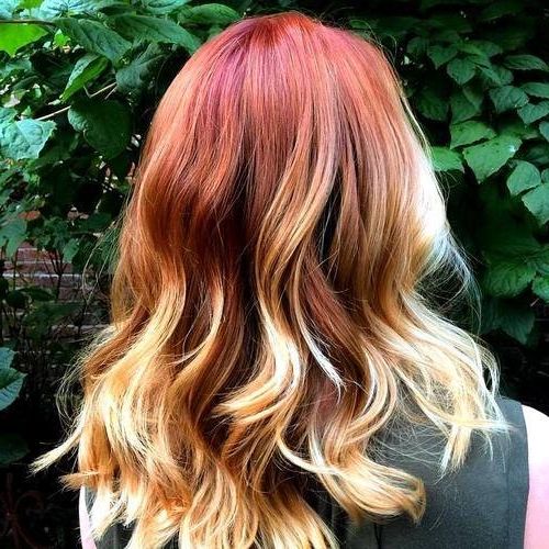 20 Best Red Ombre Hair Ideas 2019: Cool Shades, Highlights Regarding Most Up To Date Red And Yellow Highlights In Braid Hairstyles (Photo 19 of 25)