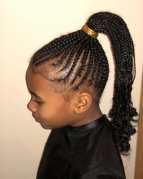20 Cutest Black Kids Hairstyles You'll See In 2019 Pertaining To Current Box Braid Bead Ponytail Hairstyles (Photo 23 of 25)
