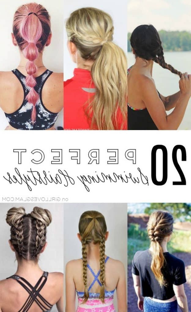 20 Perfect Swimming Hairstyles – Girl Loves Glam With Newest Flawless Mermaid Tail Braid Hairstyles (View 22 of 25)