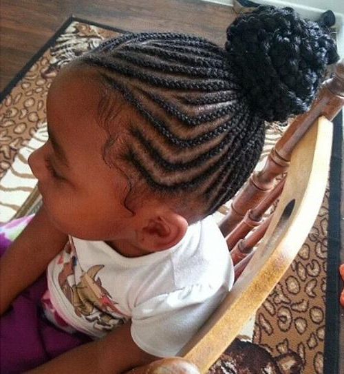 20 Simple Cornrows For Kids (cornrows Braids) For Most Up To Date Skinny Curvy Cornrow Braided Hairstyles (View 13 of 25)